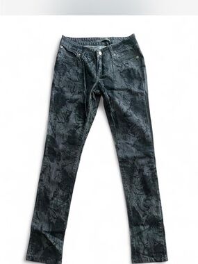 Women's Slim Skinny Jeans in Black Marble Wash